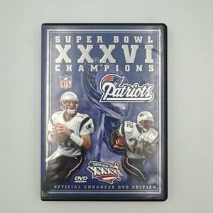 Patriots Super Bowl XXXVI Champions DVD 2002 Brady 1st Ring